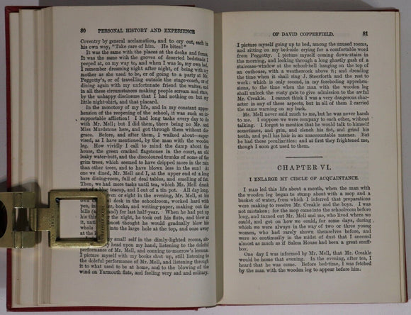 1911 2vol David Copperfield by Charles Dickens Antique British Fiction Book Set