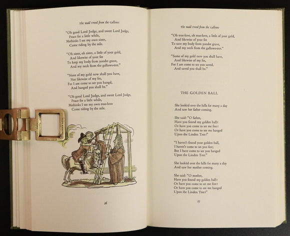 1967 The Book Of Ballads Heritage Press Literature Book Selected by M Leach