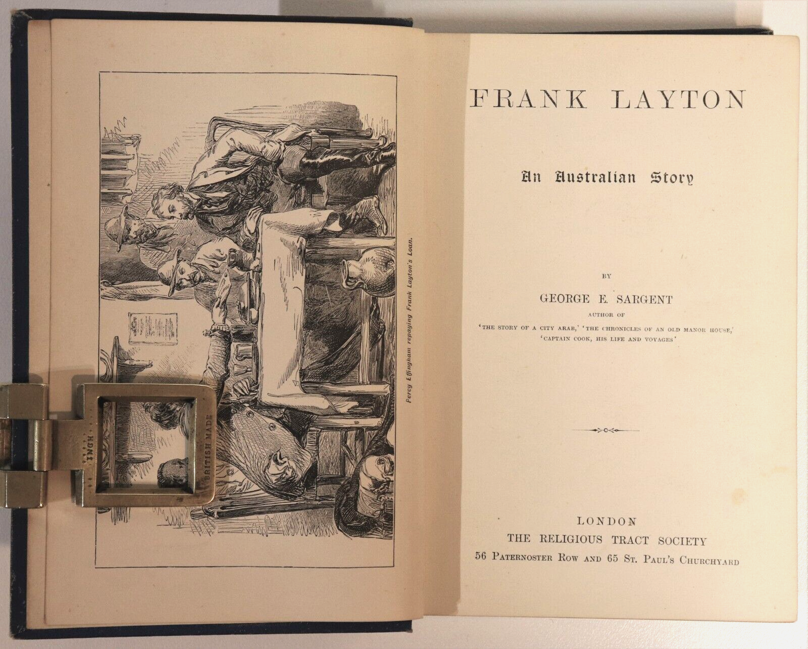 c1900 Frank Layton: An Australian Story Antique Australian Fiction Book - 0