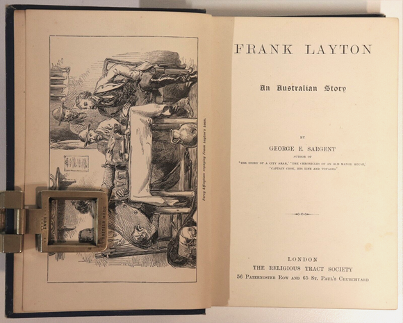 c1900 Frank Layton: An Australian Story Antique Australian Fiction Book