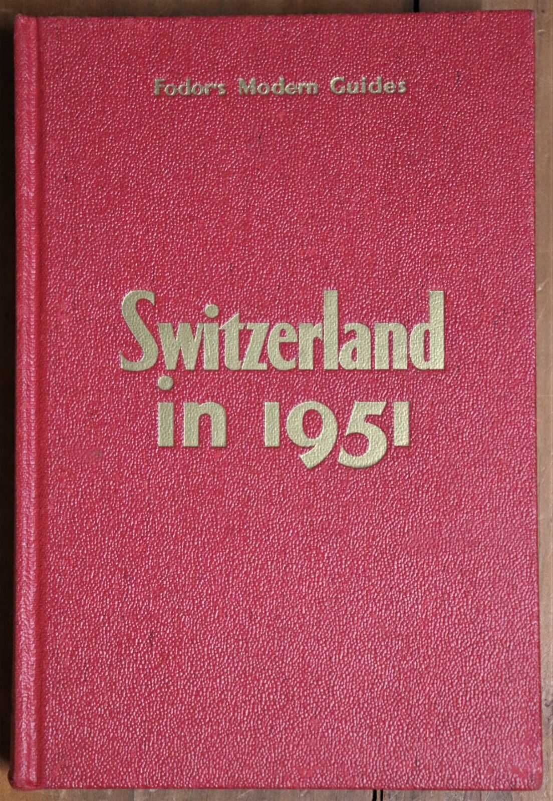 1951 Switzerland In 1951: Fodor's Travel Guide Vintage Travel Book With Map