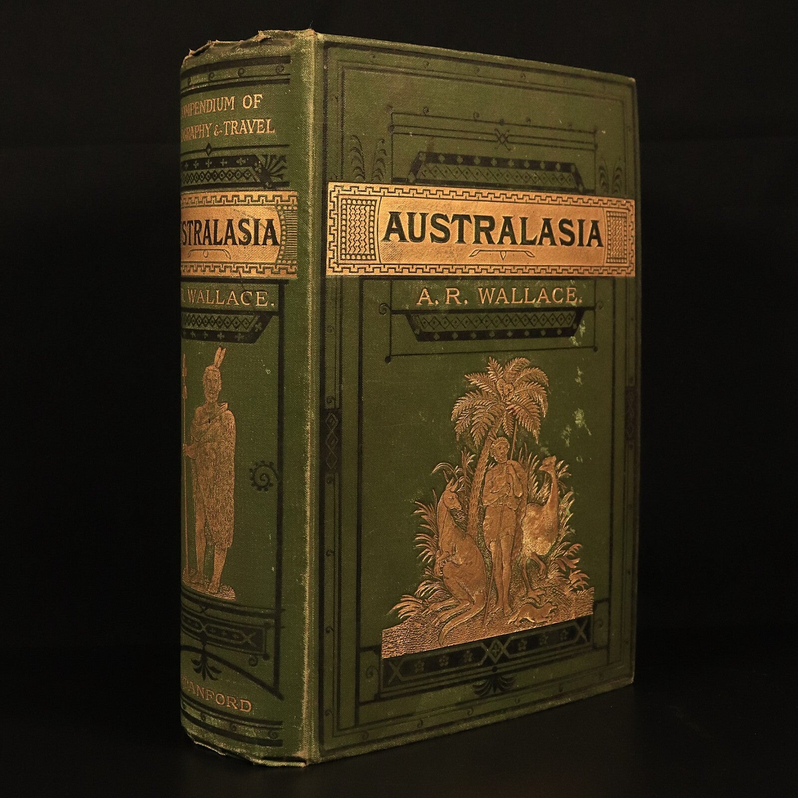 1880 Stanford's Geography & Travel: Australasia Antiquarian History Book Maps
