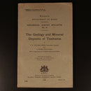 1938 Geology & Mineral Deposits Of Tasmania Australian Mining History Book Maps-1