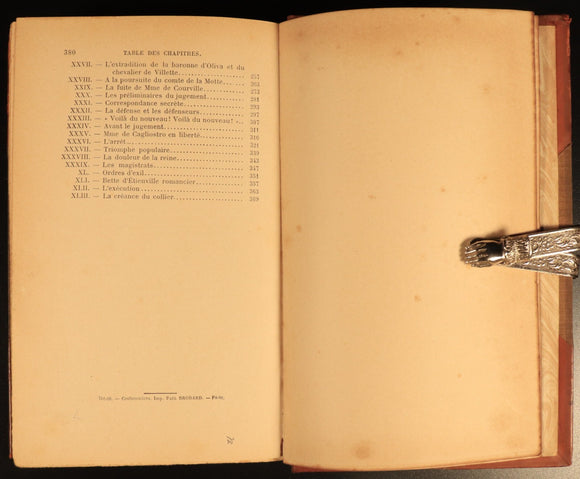 1906 L'Affaire Du Collier by F. Funcke-Brentano Antique French History Book