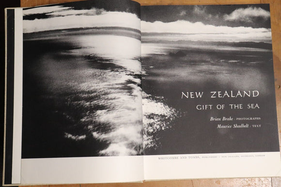 1964 New Zealand: Gift Of The Sea by B. Brake Vintage Photo History Book