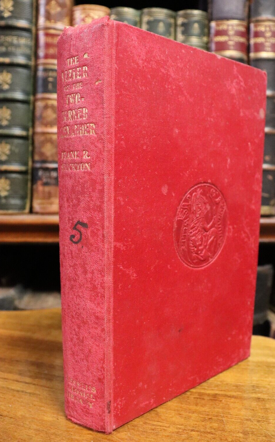 1899 The Vizier Of The Two Horned Alexander F. Stockton Antique Fiction Book