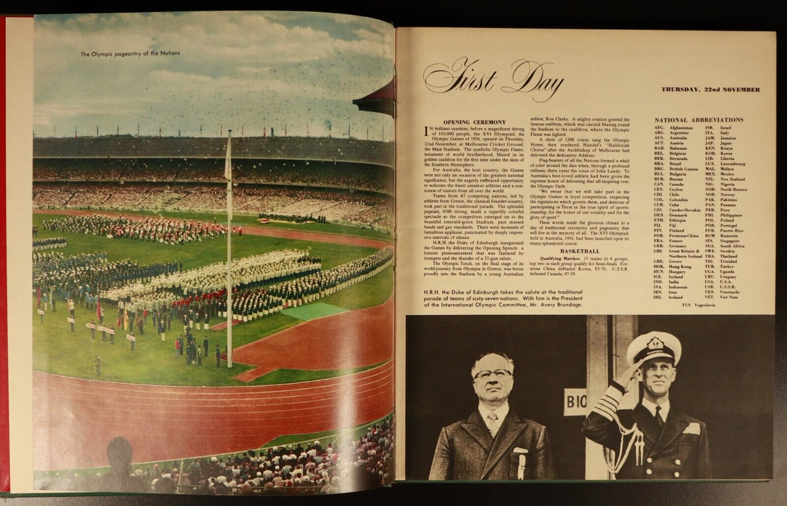 1956 The Olympic Games Melbourne 1956 Australian Sport History Book Illustrated