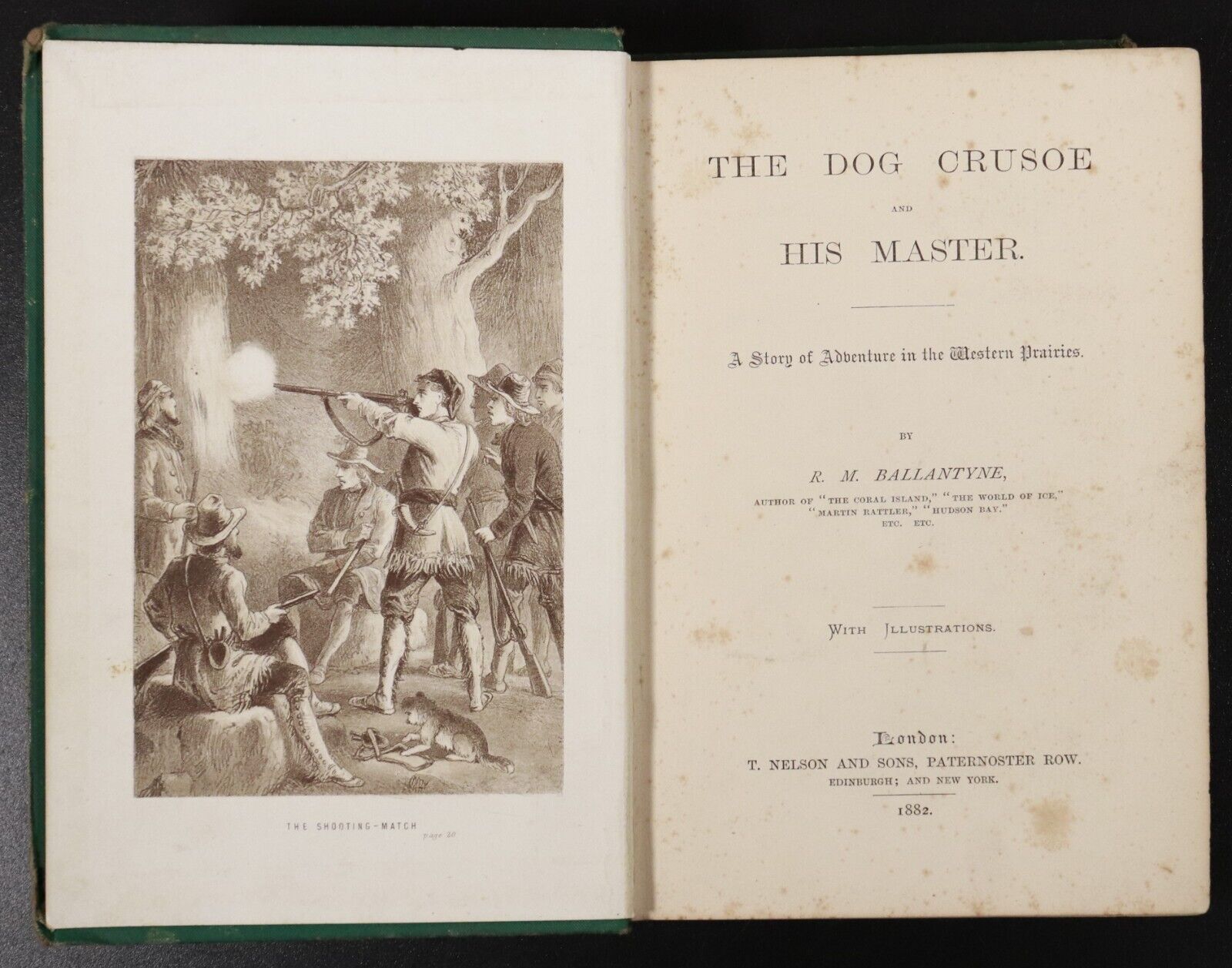 1882 The Dog Crusoe & His Master by RM Ballantyne Antique Adventure Fiction Book - 0