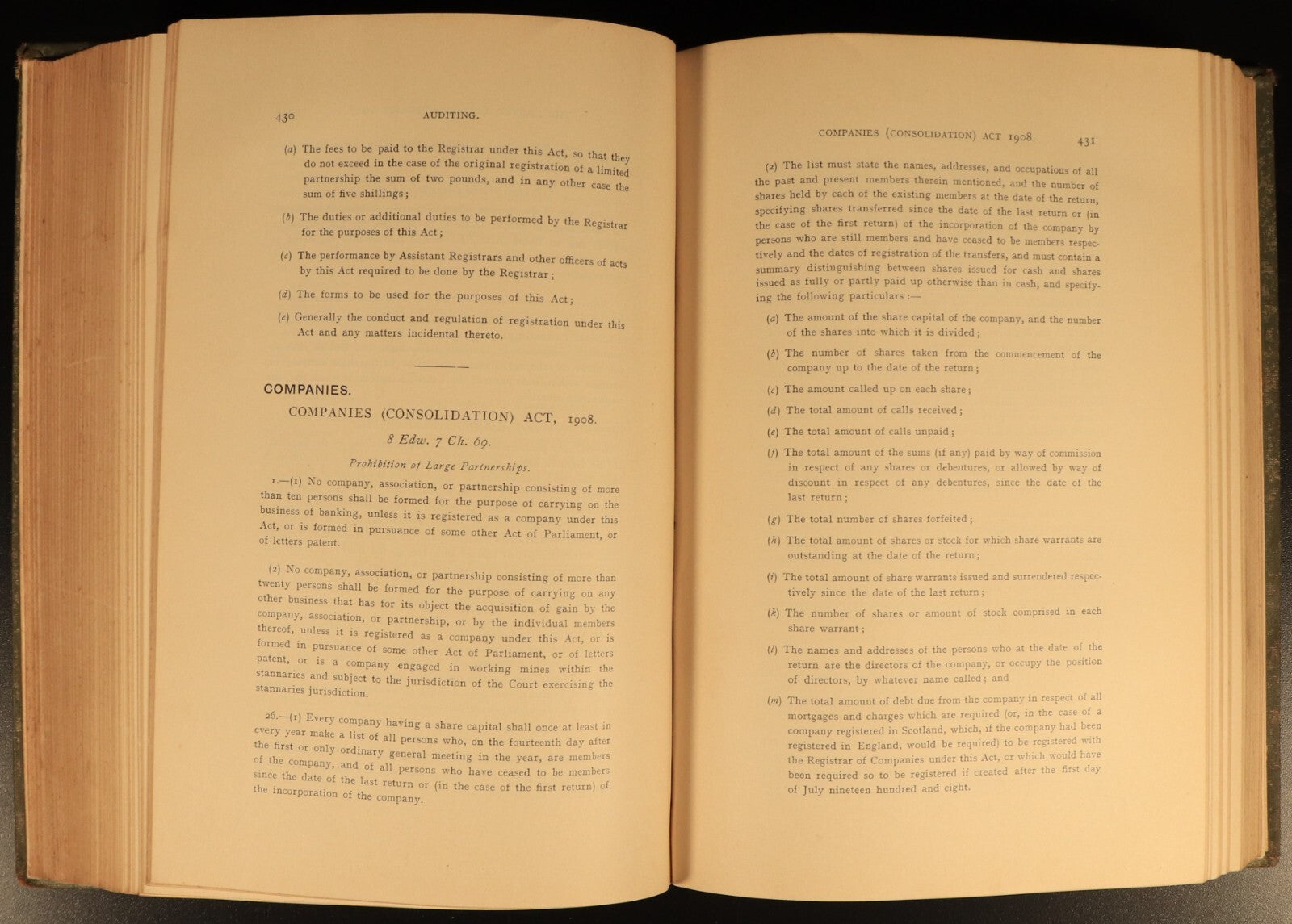 1912 Auditing Manual For Auditors by LR Dicksee Antique Financial Reference Book