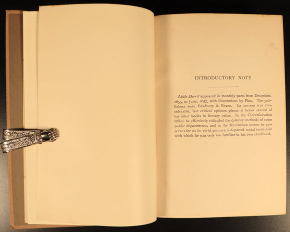 1912 Little Dorrit by Charles Dickens Antique Fiction Book Gresham V12