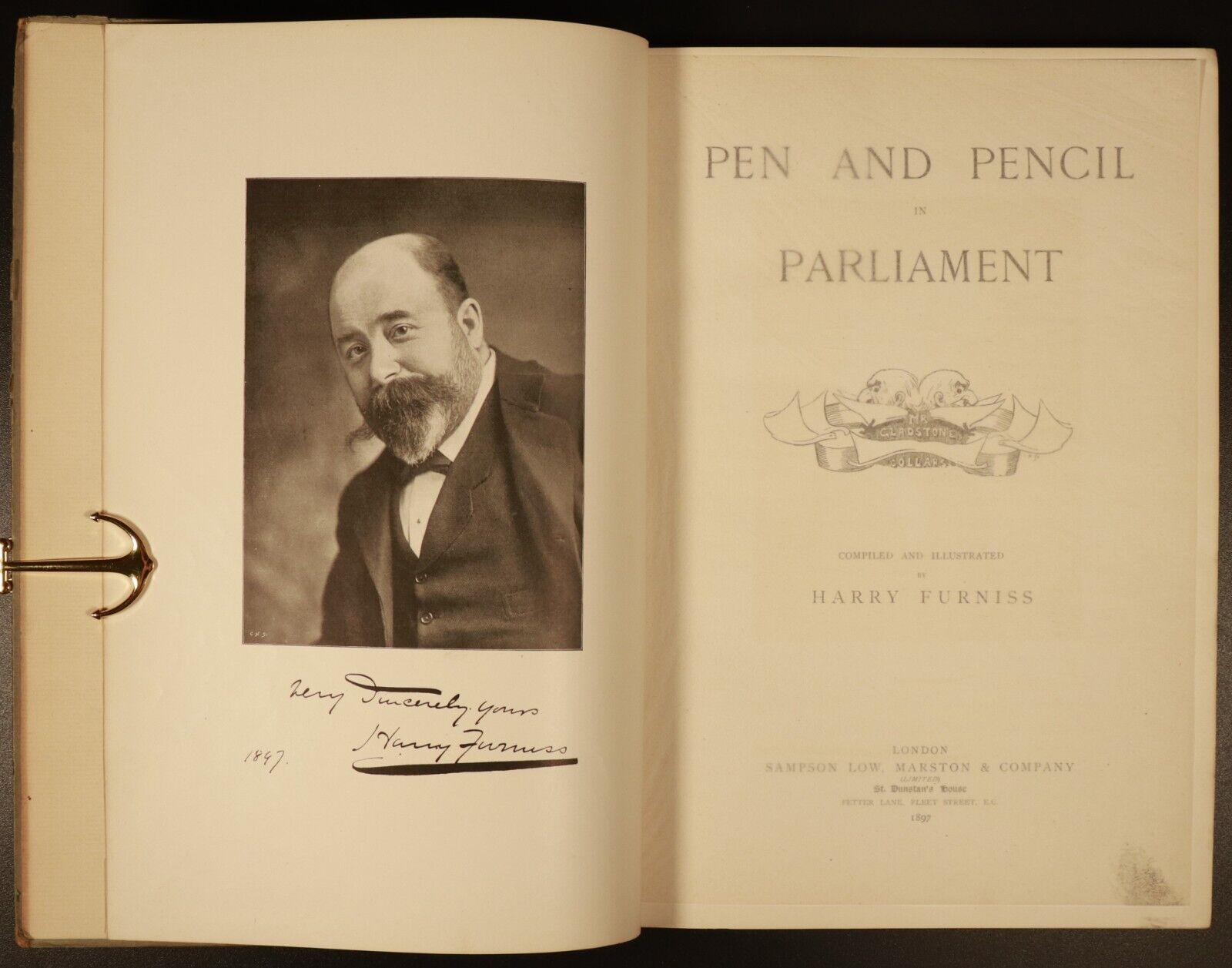 1897 Pen & Pencil In Parliament by Harry Furniss Antique British Art Book 1st Ed