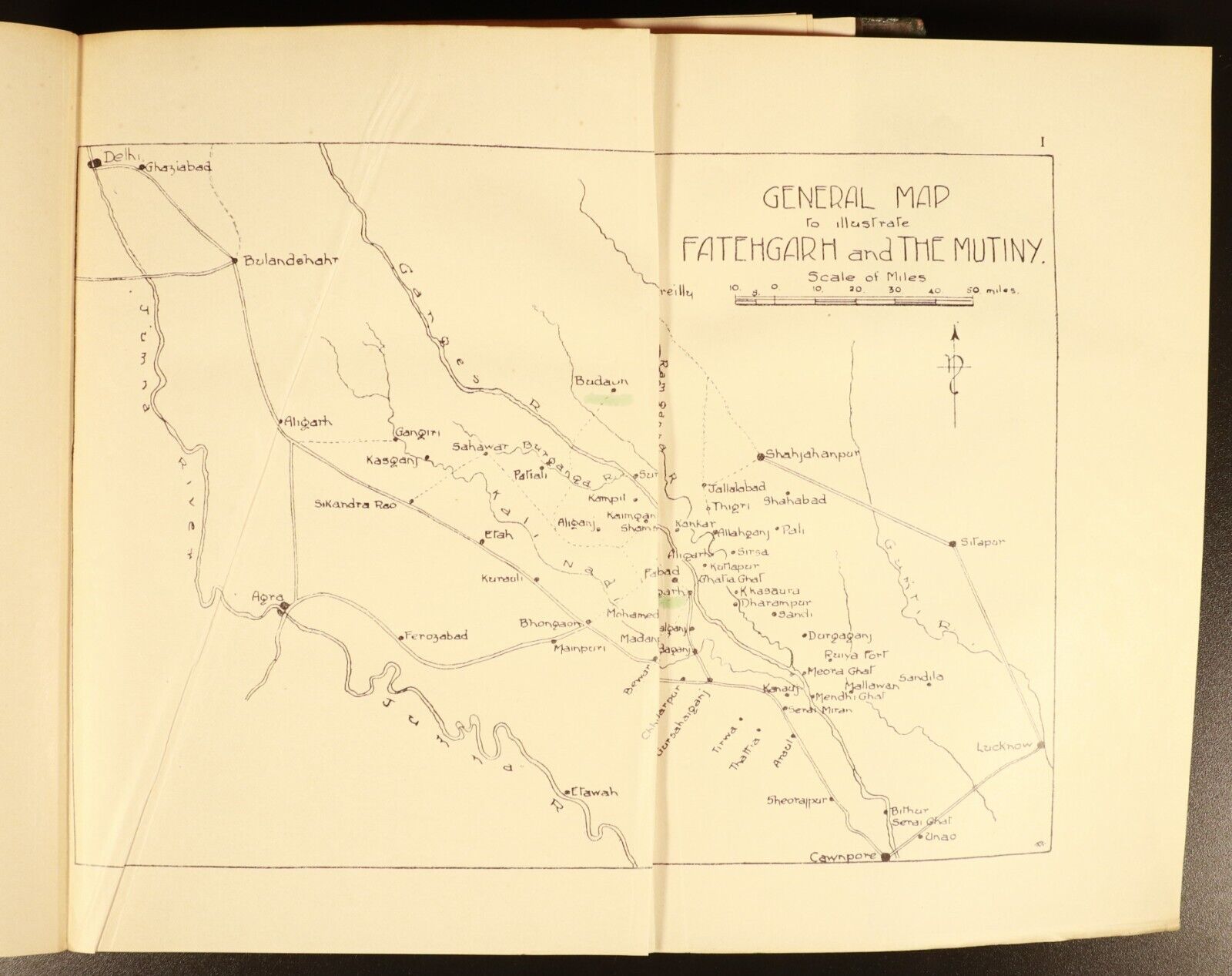 1933 Fatehgarh & The Mutiny by FR Cosens Military History Book SCARCE 1st Ed
