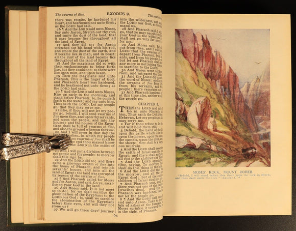 c1930 The Holy Bible With Old & New Testaments Antique Illustrated Bible