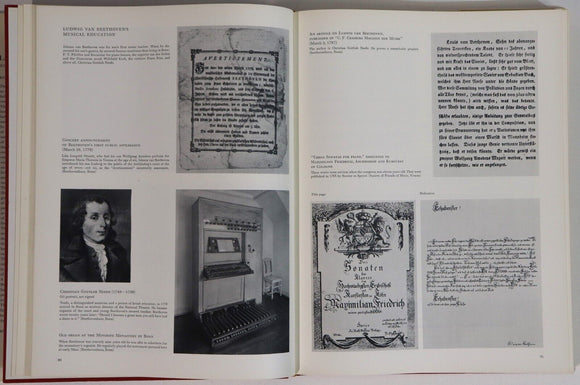 1966 Beethoven: His Life & Work In Pictures Classical Music History Book