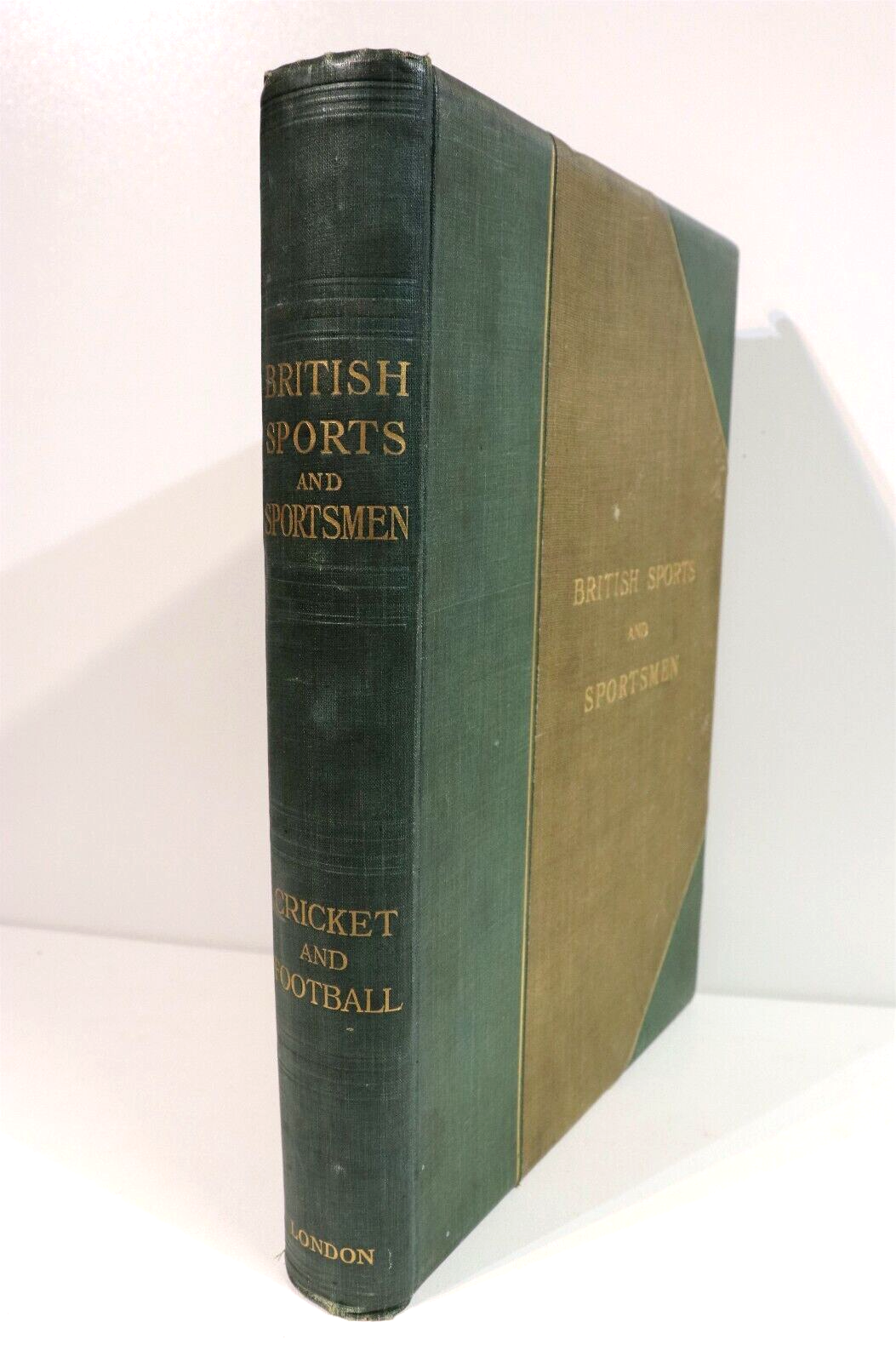 1917 British Sports & Sportsmen Cricket & Football Antique British History Book