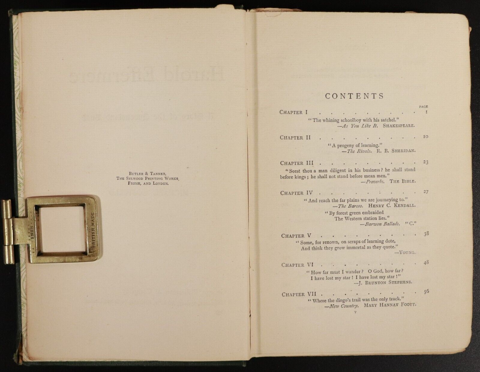 1897 Harold Effermere by Michael Costello Antique Australian Fiction Book Scarce