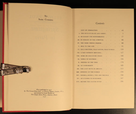 Springtime In Paris by Elliot Paul 1951 Antique French History & Travel Book