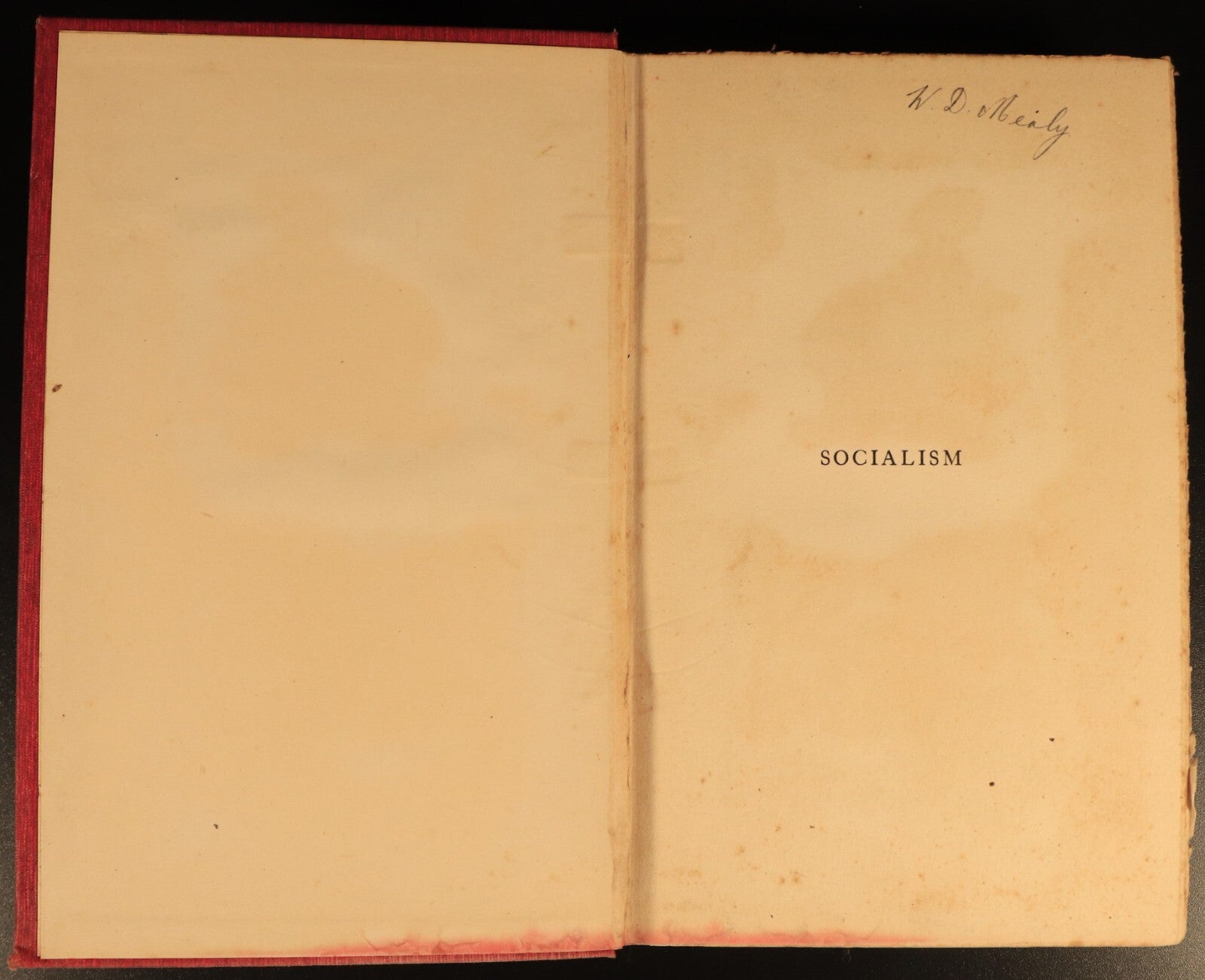 1908 Socialism by Robert Flint Antique Political Reference & Theory Book