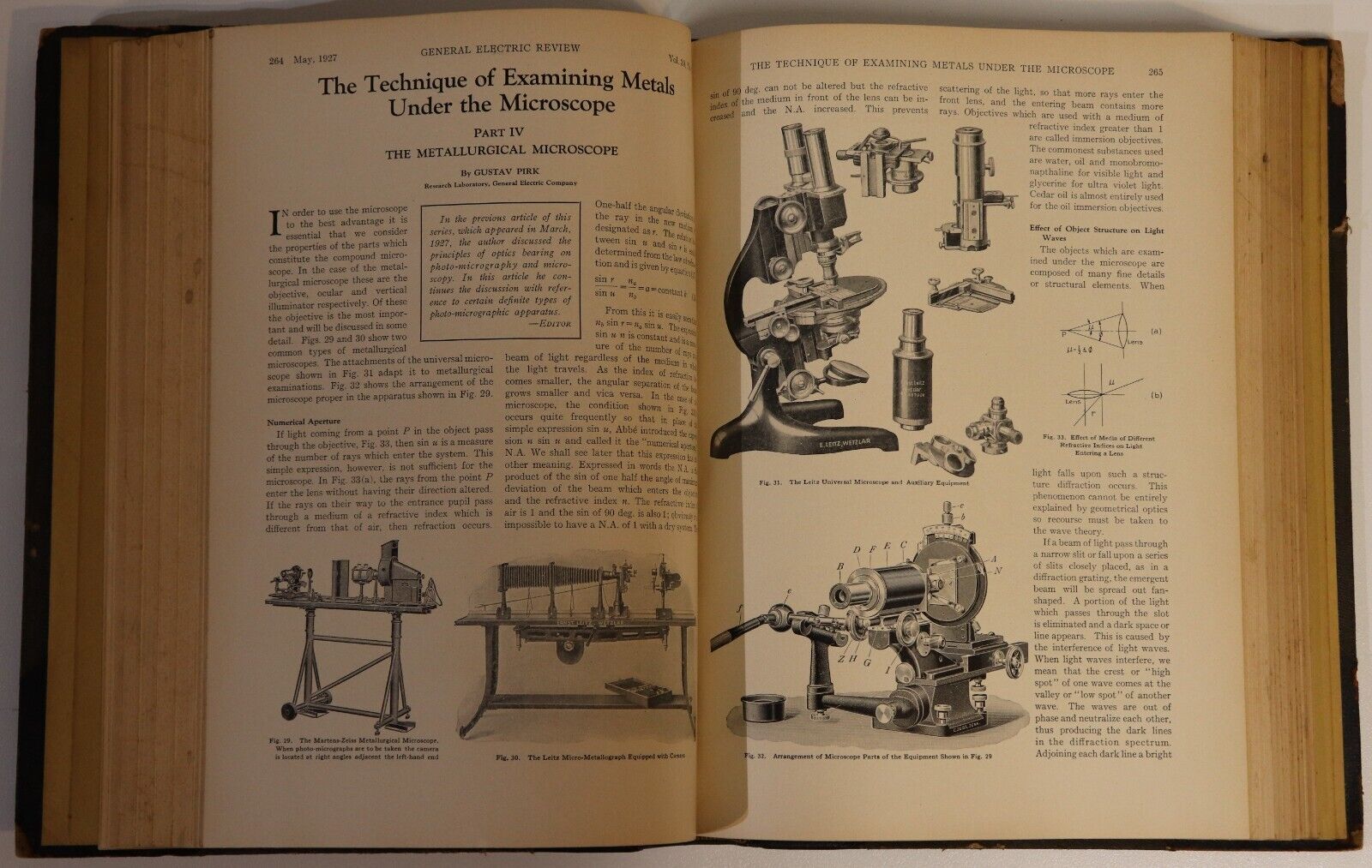 1927 General Electric Review Magazine Antique American Technical Reference Book