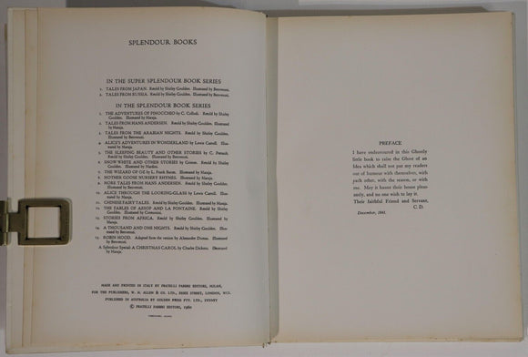 1960 A Christmas Carol: Charles Dickens Vintage Illustrated Fiction Book