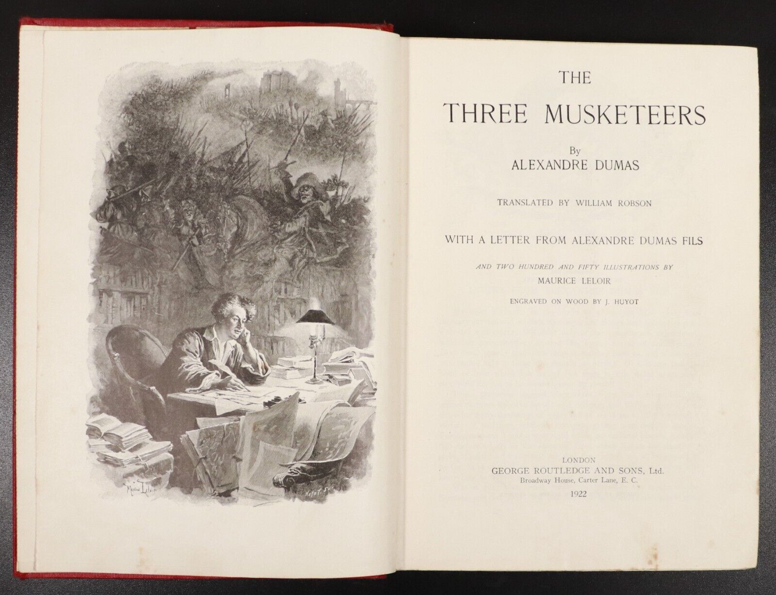 1922 The Three Musketeers by Alexandre Dumas Vintage Classic Fiction Book - 0