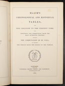 1844 Blair's Chronological & Historical Tables Antiquarian Reference Book-3