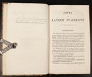 1862 Cours de Langue Italienne French Italian Antiquarian Language Book Martelli-3