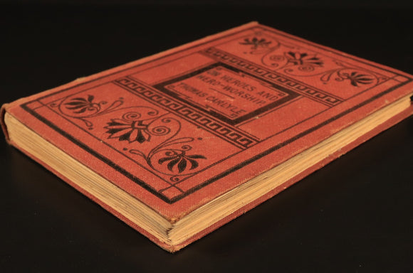 1872 On Heroes & Hero Worship by Thomas Carlyle Antiquarian History Book