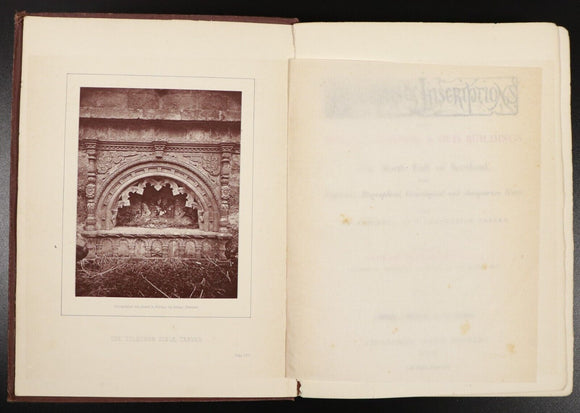 1879 Epitaphs & Inscriptions In Burial Grounds Antiquarian British History Book