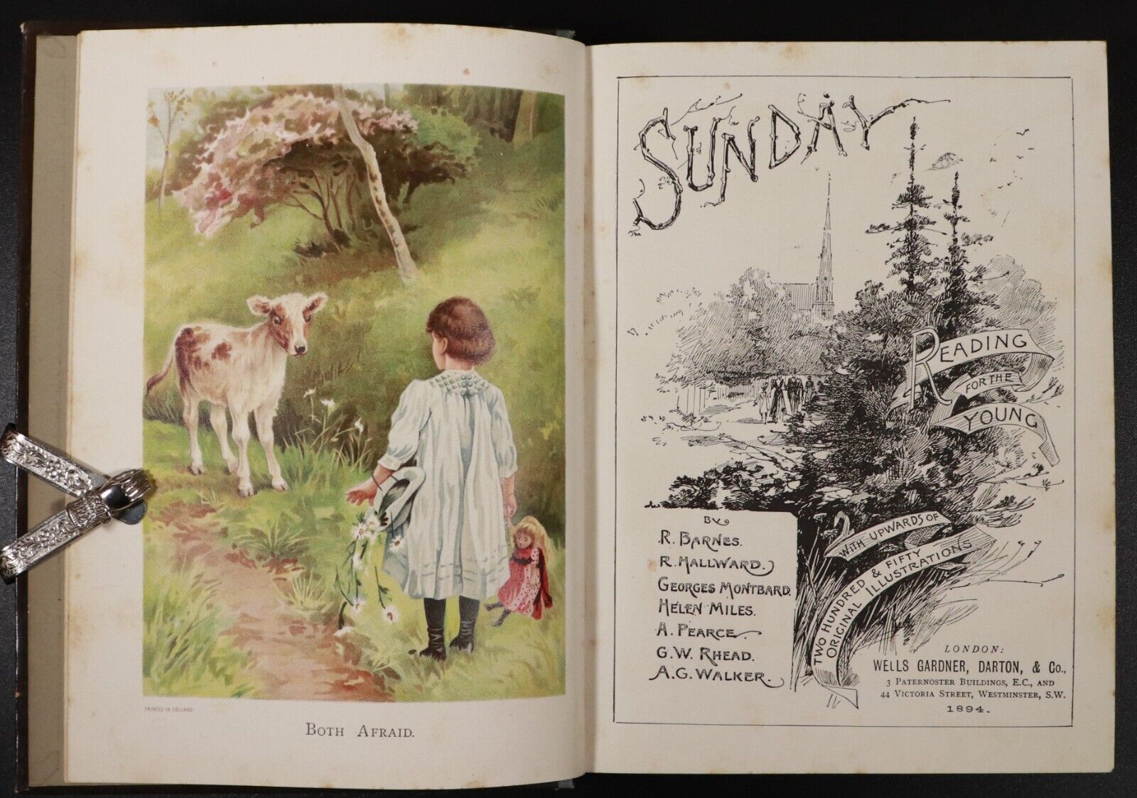 1894 Sunday: Reading For The Young Antiquarian Childrens Theology Book