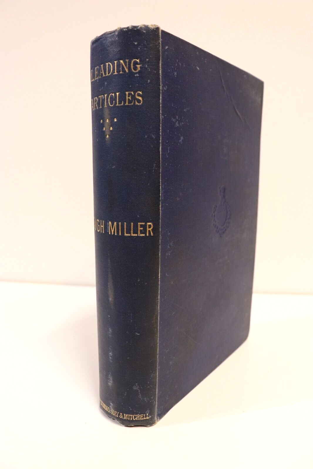 1890 Leading Articles Various Subjects Hugh Miller Antique Scottish History Book