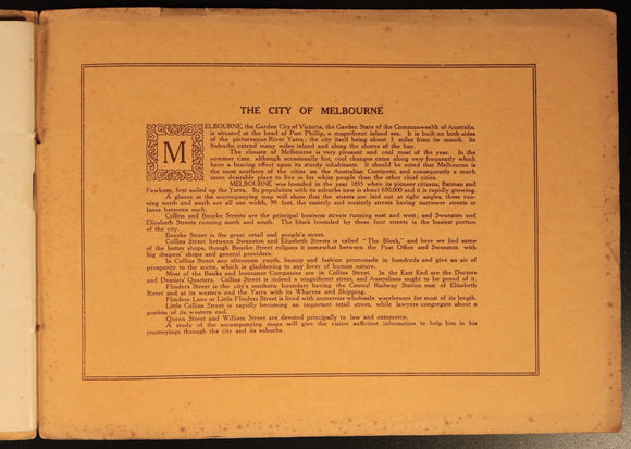 Beautiful Melbourne Views Of Buildings etc c1910 Australian Tourism & Photo Book