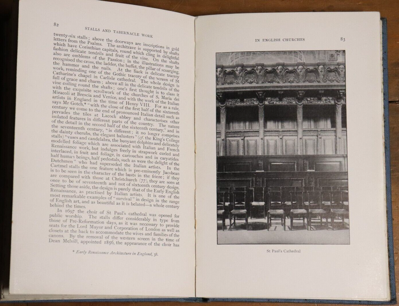 1910 Wood Carvings In English Churches Stalls Tabernacle Work Architecture Book