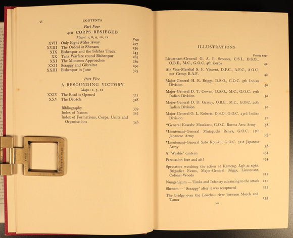Imphal by Sir Geoffrey Evans 1962 Japan India Military History Book WW2