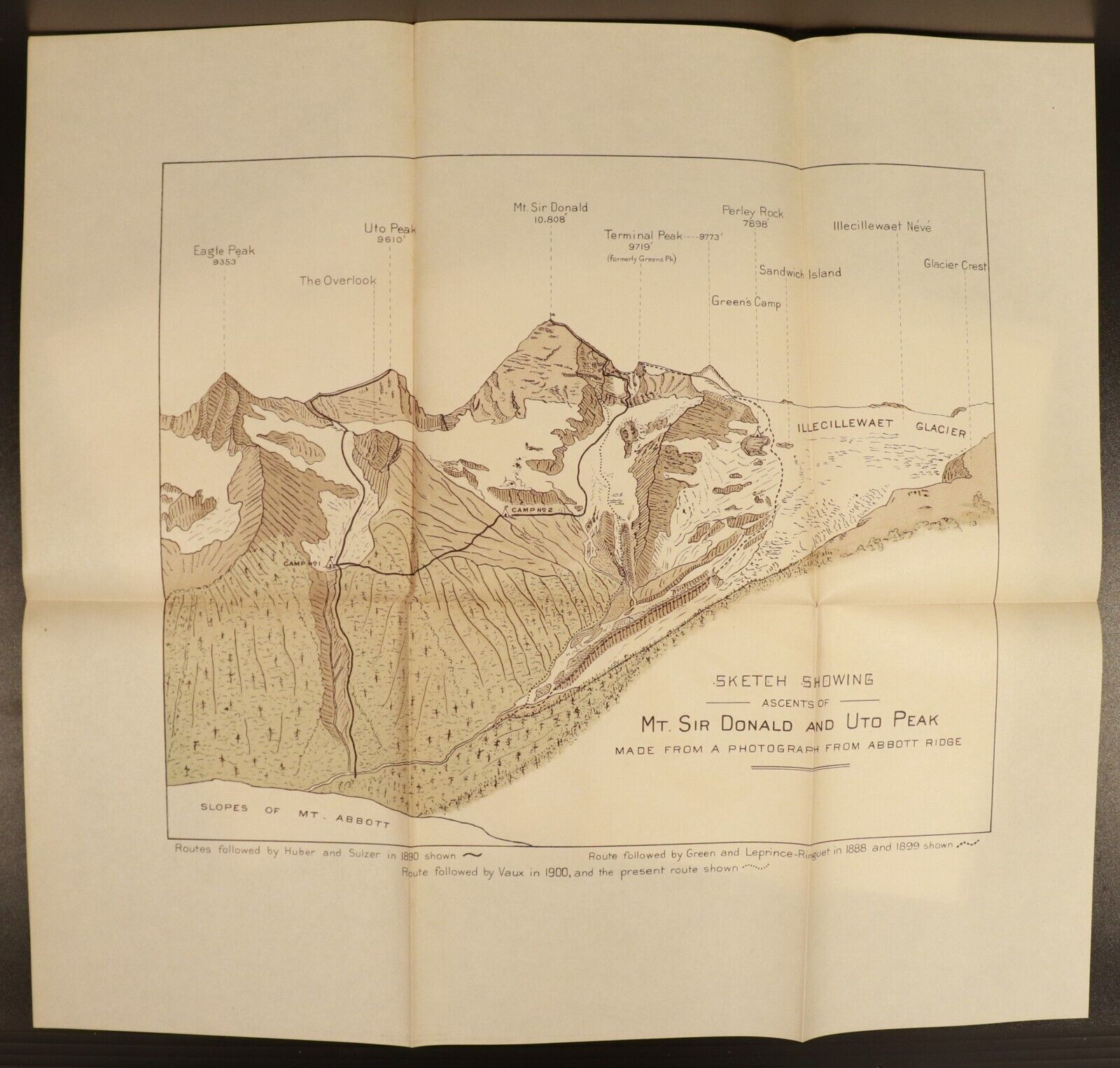 1905 The Selkirk Range British Columbia Canada Volume 2 MAPS by AO Wheeler Book