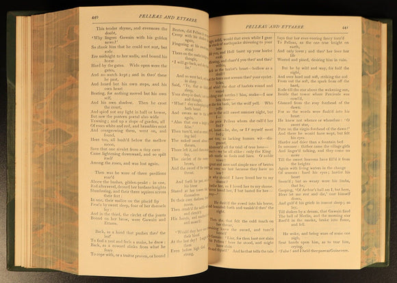 The Works Of Alfred Lord Tennyson 1926 Antique British Poetry Book Prize Binding