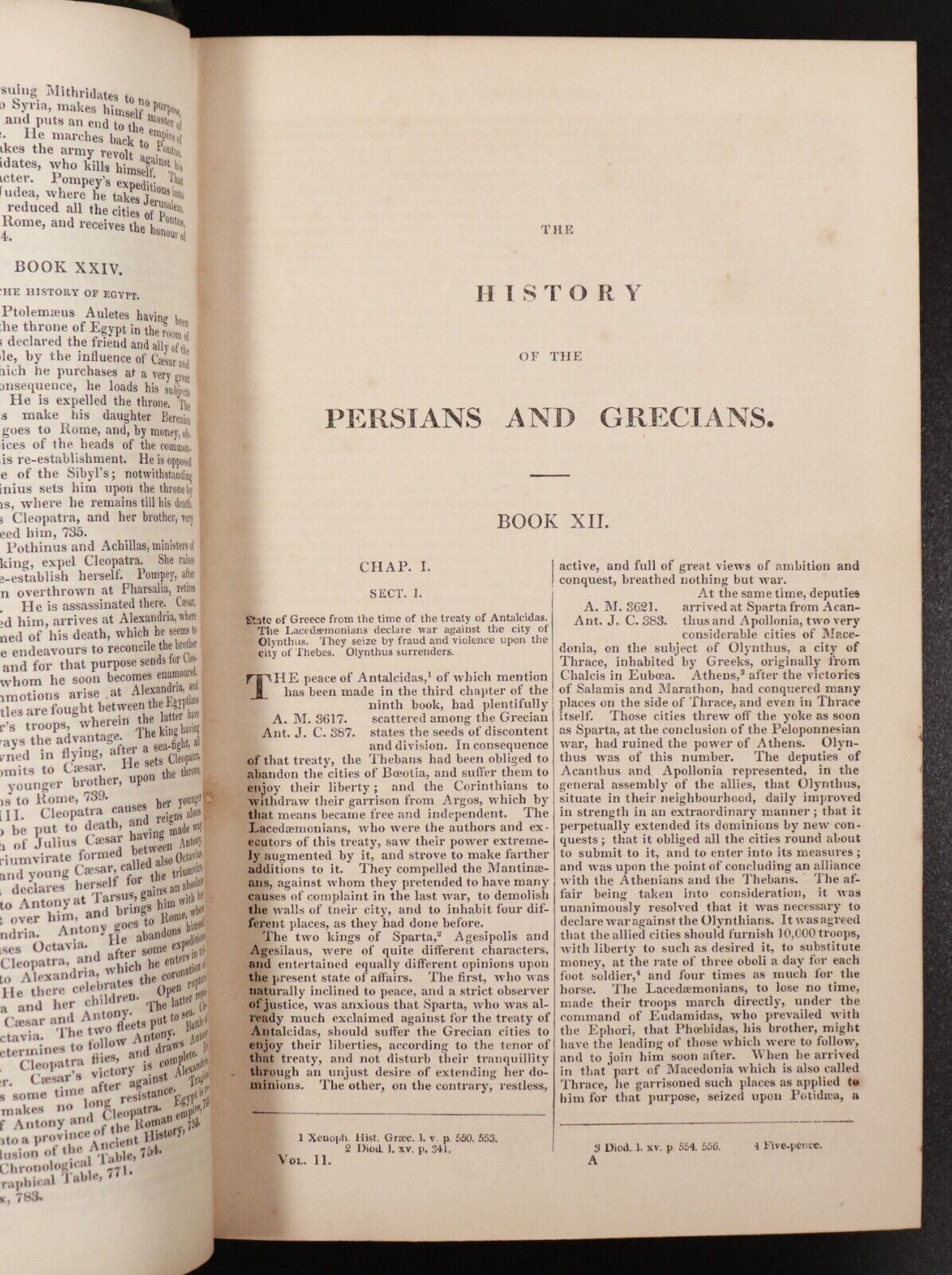 1840 2vol Ancient History Of Egyptians, Persians by M. Rollin Antiquarian Books