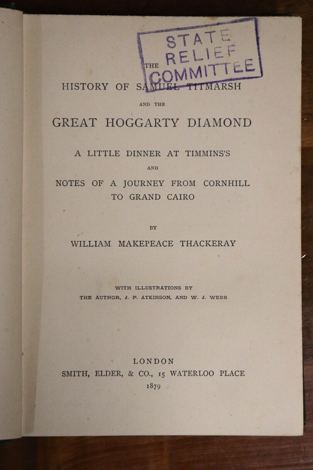 1879 The History Of Samuel Titmarsh by WM Thackeray Antique British Fiction Book