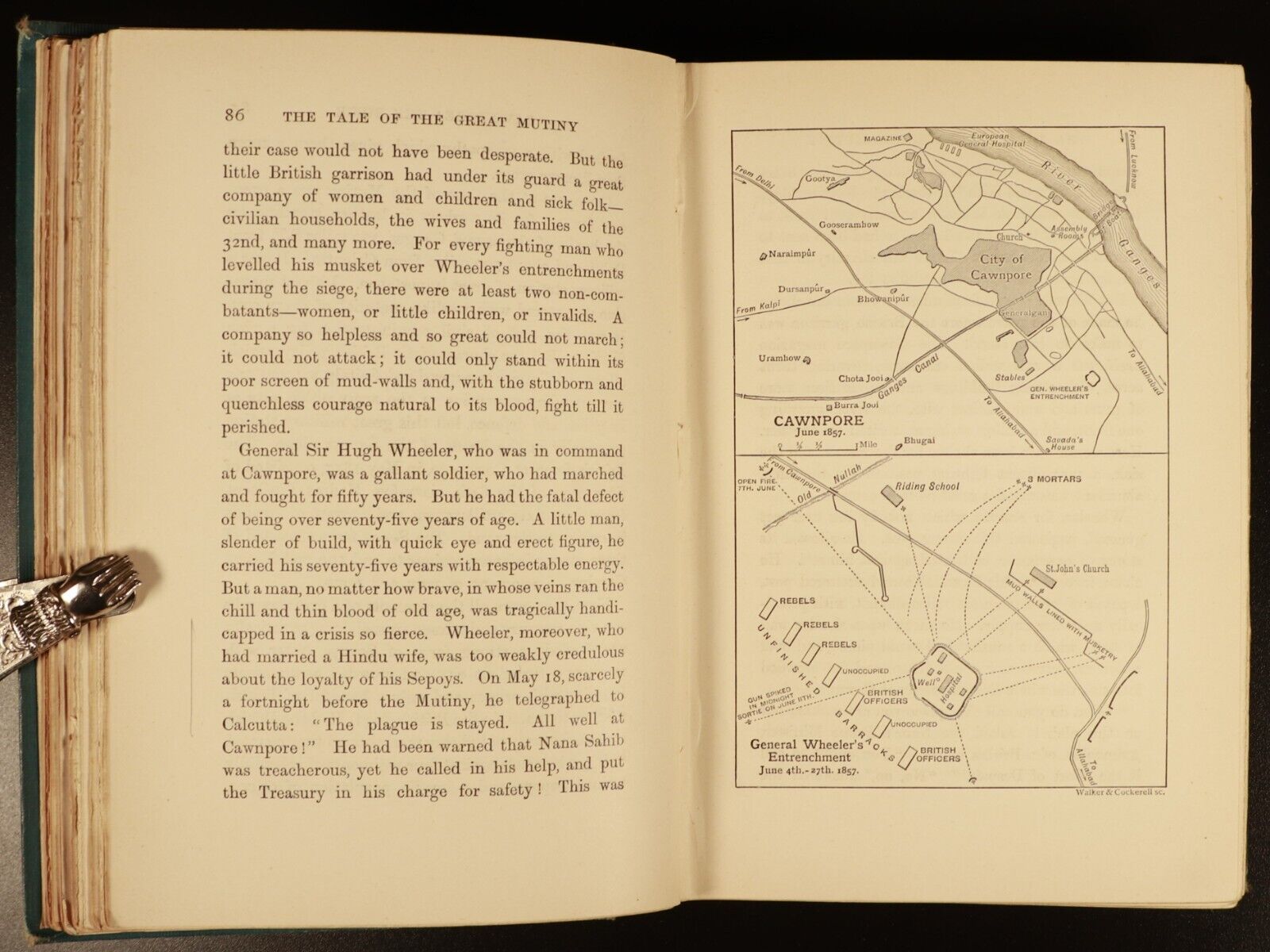 1901 The Tale Of The Great Mutiny Antique Indian History Book w/Maps Illustrated