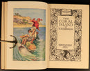 The Coral Island by R.M. Ballantyne c1920 Antique Scottish Fiction Book-6