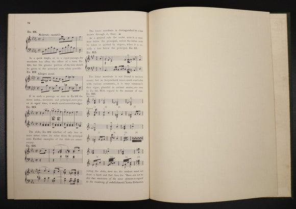 c1896 The Art Of Phrasing by G. Saunders Antique Classical Music Reference Book