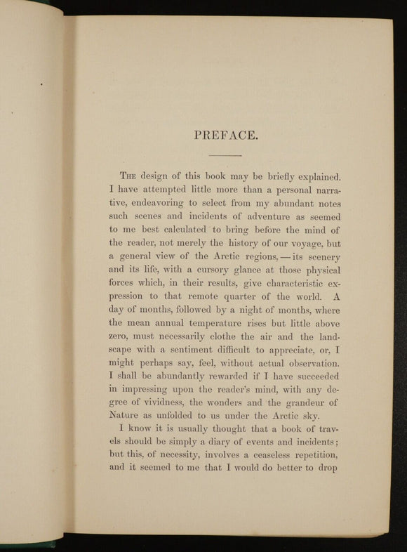 1867 The Open Polar Sea by Dr I.I. Hayes Antiquarian North Pole Exploration Book