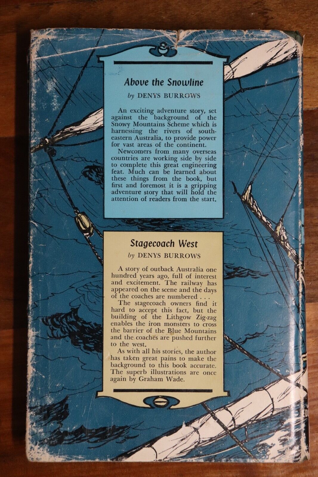 1965 Clipper Ship by Denys Burrows Australian Vintage Maritime Fiction Book