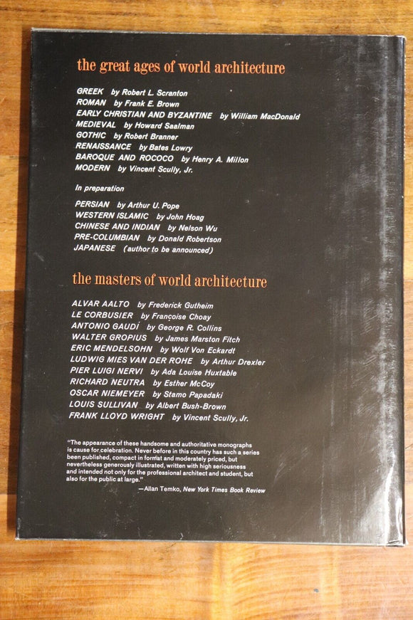 1962 8vol The Great Ages Of World Architecture Reference Book Set With Slipcases