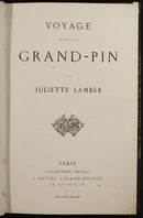 1863 Voyage Autour Du Grand Pin by Juliette Lamber Antiquarian French Book-3