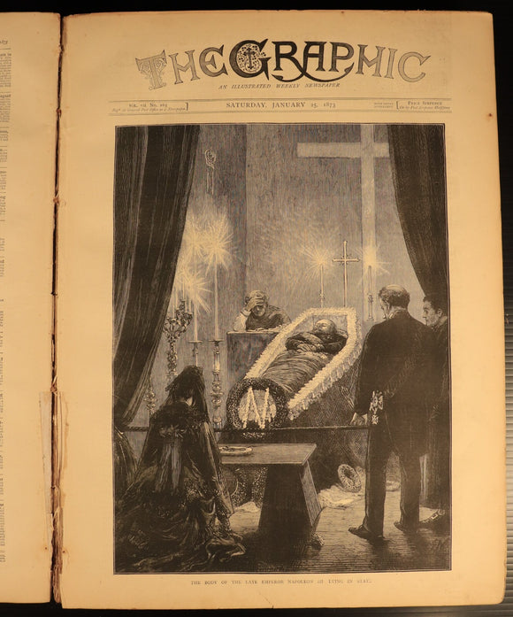 The Graphic Illustrated Weekly Newspaper Jan to Jun 1873 British History Book