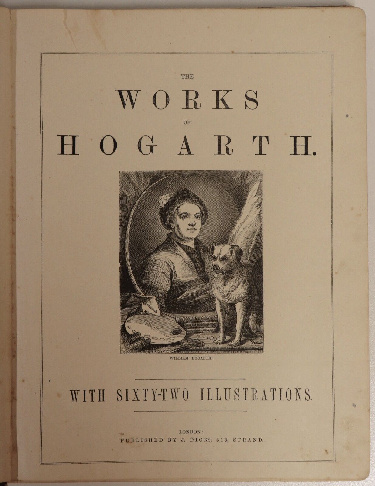 c1870 The Works Of William Hogarth With 62 Illustrations Antiquarian Art Book