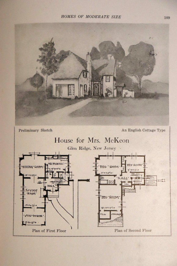 1921 Dalzell's Homes Of Moderate Size 1st Ed Antique American Architecture Book