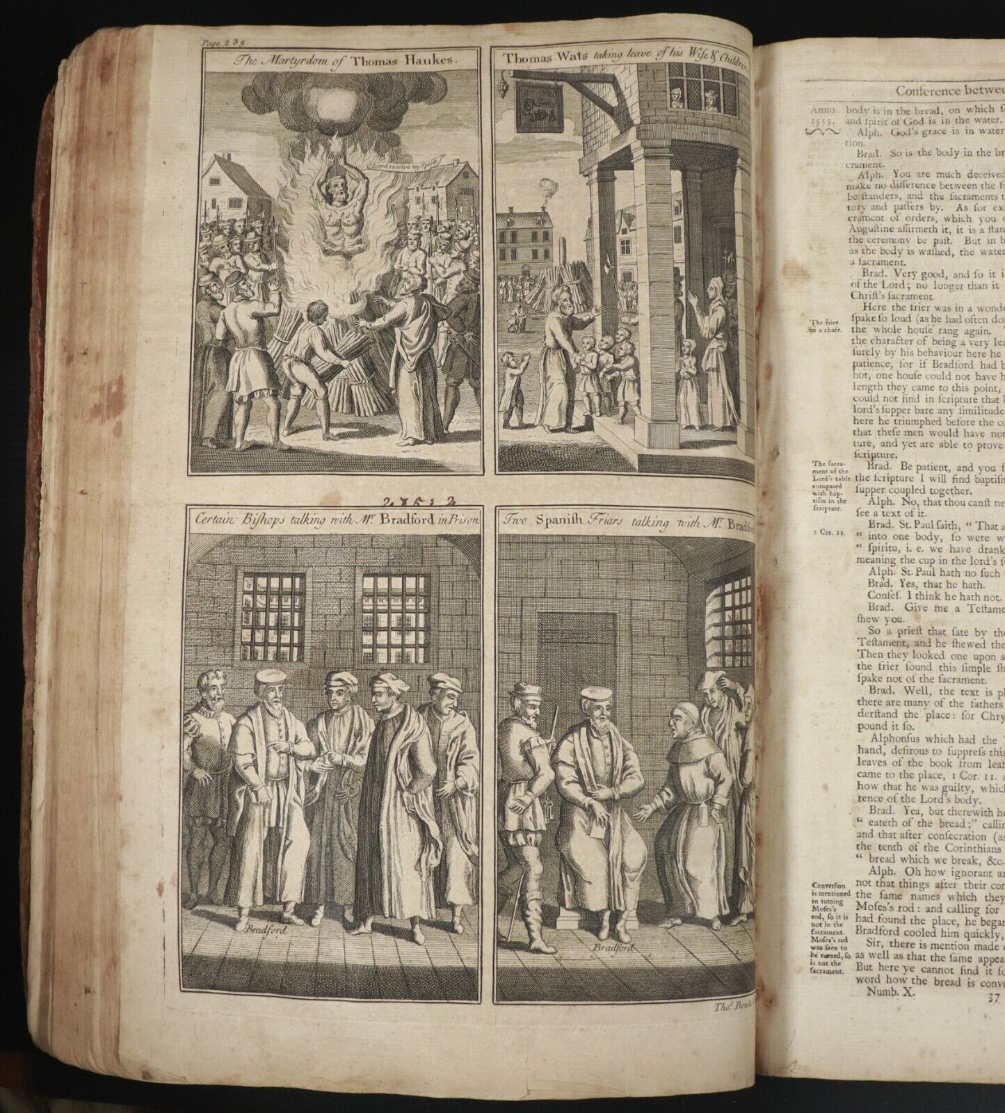 1732 The Book Of Martyrs by John Fox Antiquarian Religious History Book Folio