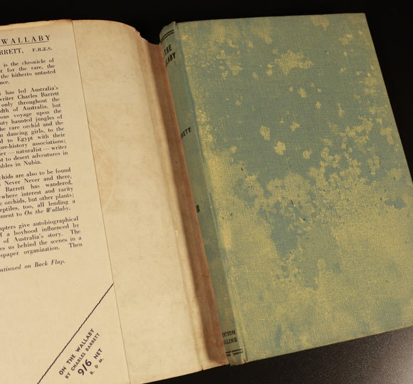 1944 On The Wallaby by Charles Barrett Australian Natural History Book 1st Ed